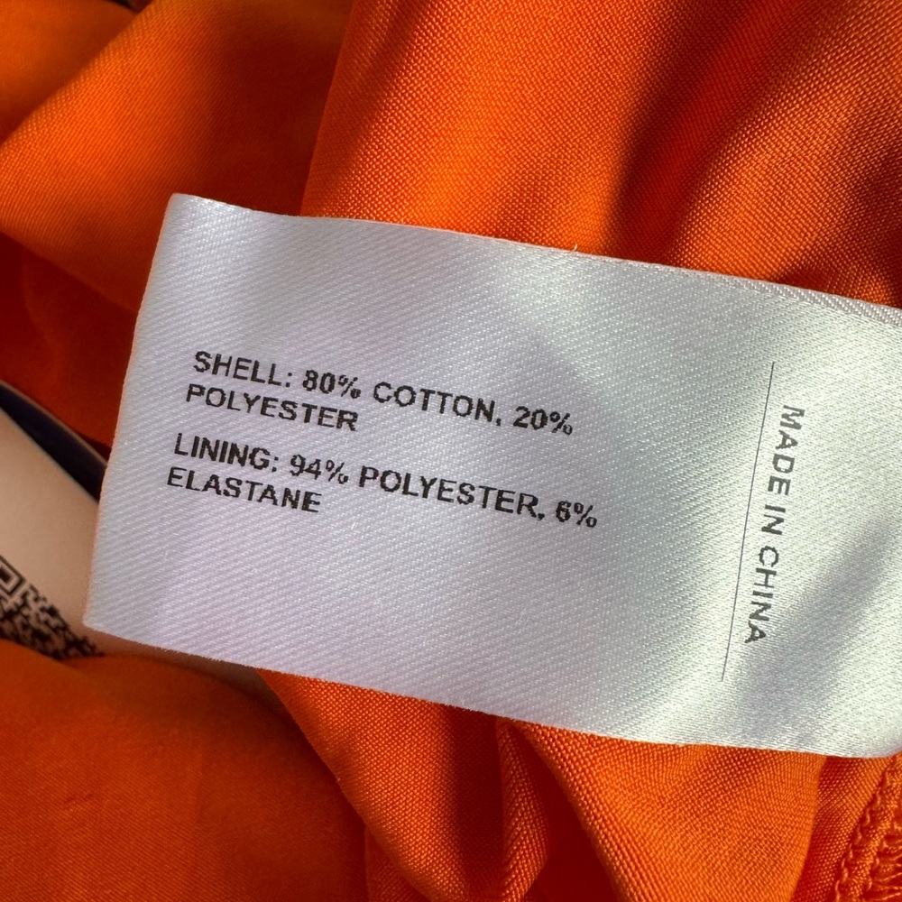 Cider Terry Orange Skort NWT Ruffle Hem Drawstring Mid Rise Women’s L - Picture 7 of 7